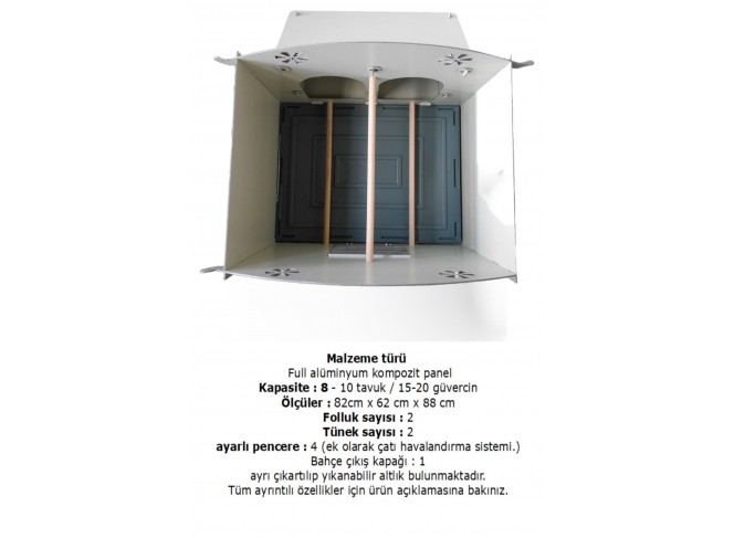 PETOXIL TAVUK KÜMESİ Alüminyum Kompozit  C-SX-C-C